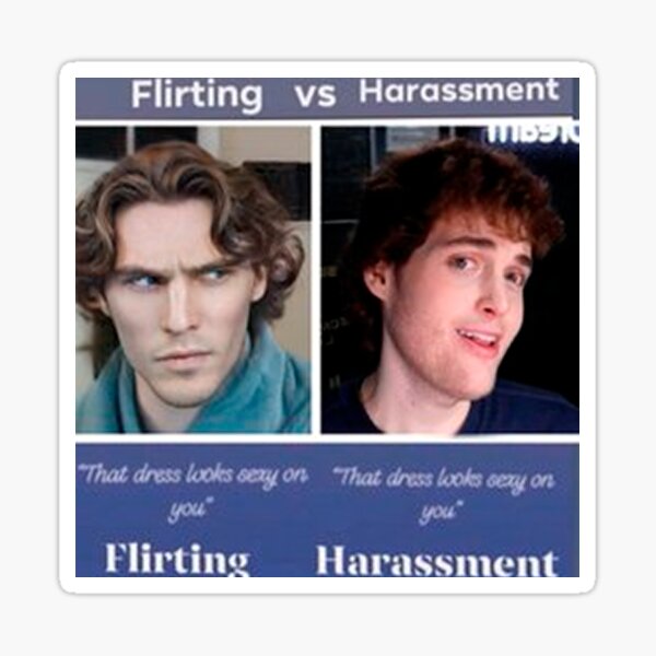 Jerma X Dream Face Reveal Flirting Vs Harassment Meme Sticker For Sale By Michaalec Redbubble 7734