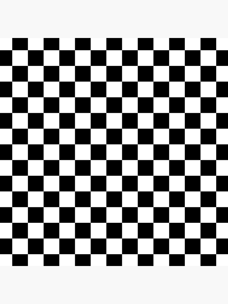 "Large Black and White Check" Throw Pillow by podartist Redbubble