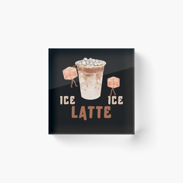 Item preview, Ice ice latte, funny ice coffee design designed and sold by reka88.