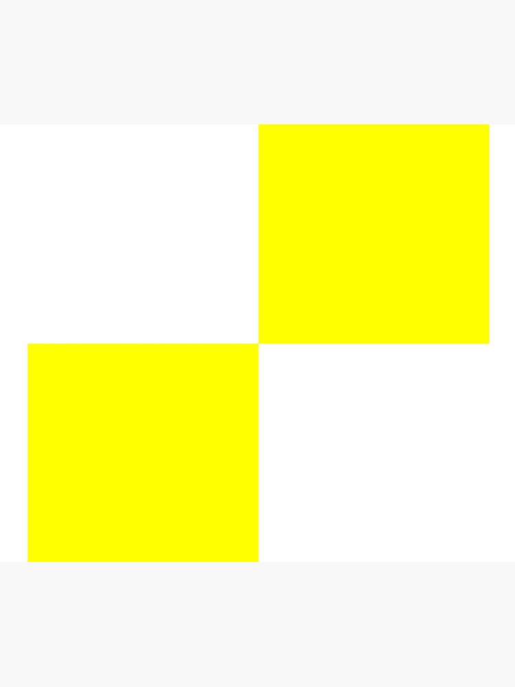 Bright Fluorescent Yellow Neon and White Checked Checkerboard by podartist