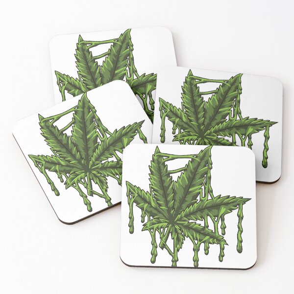 Item preview, Drip Marijuana Leaf Sticky designed and sold by DabGraphic.