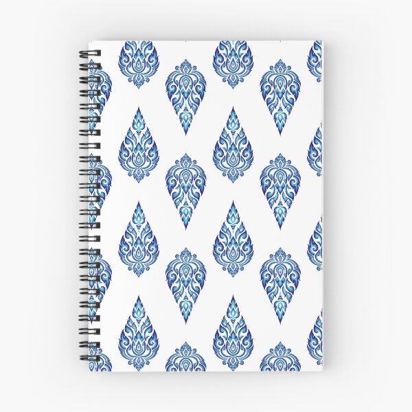 Item preview, Thai pattern seamless 001 blue white designed and sold by NUDIDUDITHAI.
