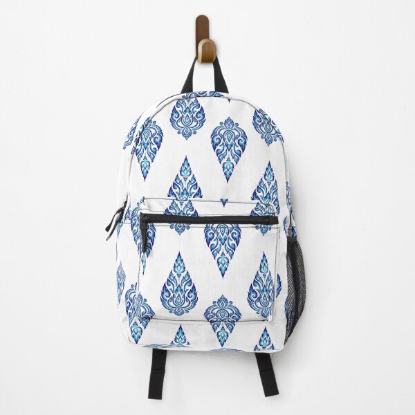 Item preview, Thai pattern seamless 001 blue white designed and sold by NUDIDUDITHAI.