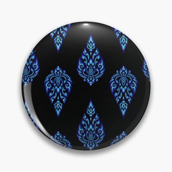 Item preview, Thai pattern seamless 002 blue black designed and sold by NUDIDUDITHAI.