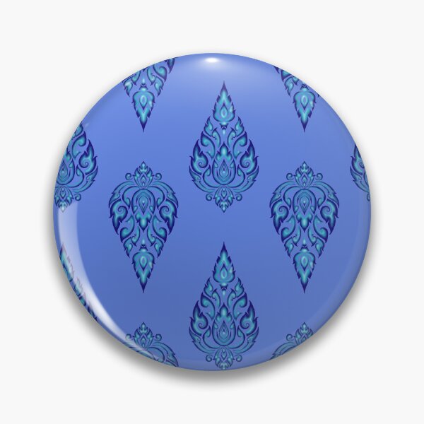 Item preview, Thai pattern seamless 003 blue  designed and sold by NUDIDUDITHAI.
