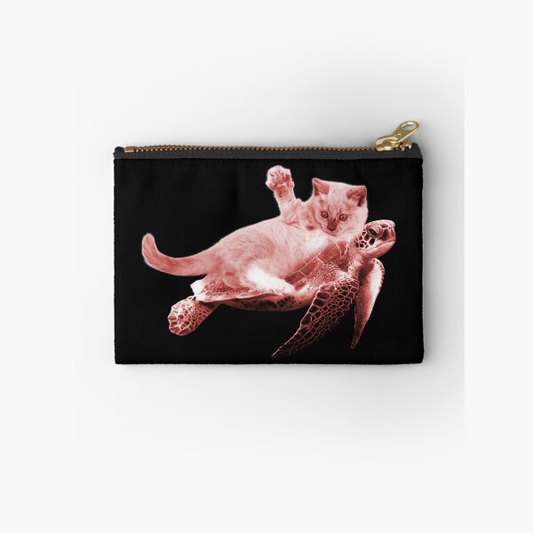 Item preview, Cute Funny Turtle Cat - Funny cat riding a turtle designed and sold by FunnyCatsFam.