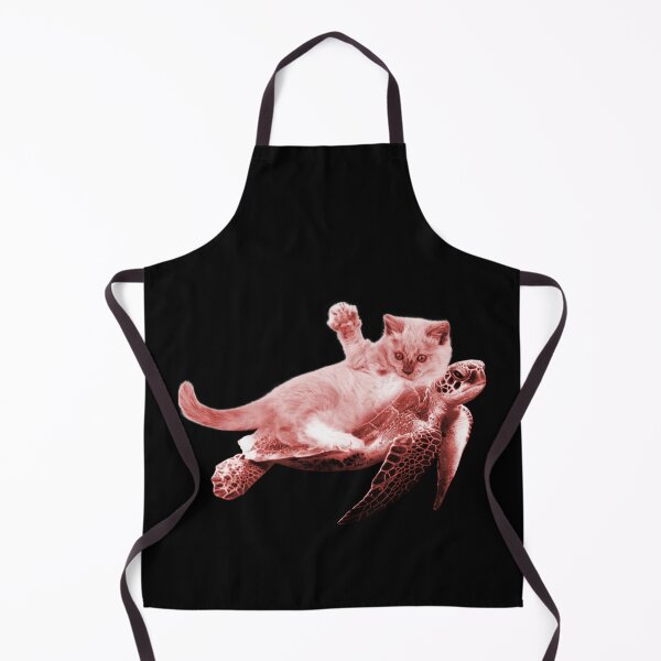 Item preview, Cute Funny Turtle Cat - Funny cat riding a turtle designed and sold by FunnyCatsFam.
