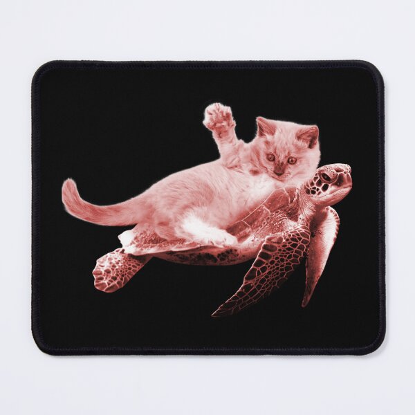 Item preview, Cute Funny Turtle Cat - Funny cat riding a turtle designed and sold by FunnyCatsFam.