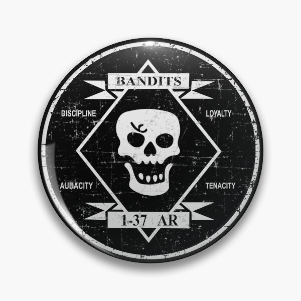 Artikelvorschau, US Army - The 'Bandits - 1st Battalion - 37th Armor Regiment - Grunge Style entworfen und verkauft von pzd501.