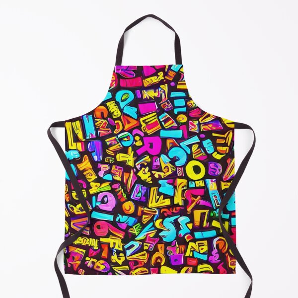Item preview, pop art color letters designed and sold by GOLDENLIONPERU.