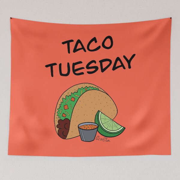 Item preview, Taco Tuesday - Taco Day - Best Day of the Week - Tomato Red designed and sold by EcoElsa.