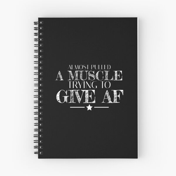 Item preview, Almost Pulled A Muscle Trying To Give Af - Funny Gym Workout Quote designed and sold by Zyphrost ★★★★★ (✔).