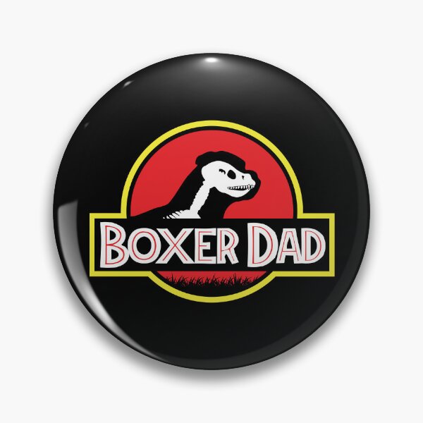 Artikelvorschau, (Für dunklen Hintergrund) Jurassic Boxer Dog Dad entworfen und verkauft von More Cute Dogs.