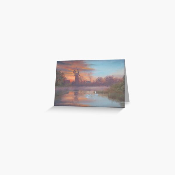 Daybreak at Hunsett Mill Greeting Card