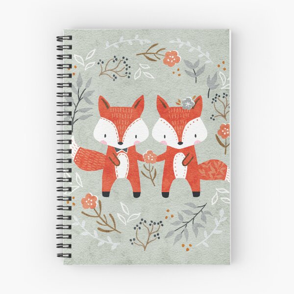 Item preview, Fairytale Foxes Winter Forest Artwork designed and sold by Katy Bloss.
