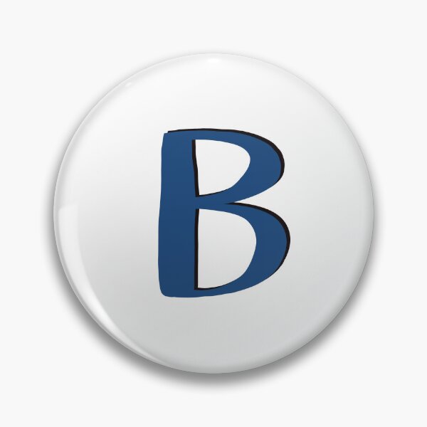 Item preview, Letter B Blue initial monogram alphabet B capital designed and sold by Antique-Gifts.