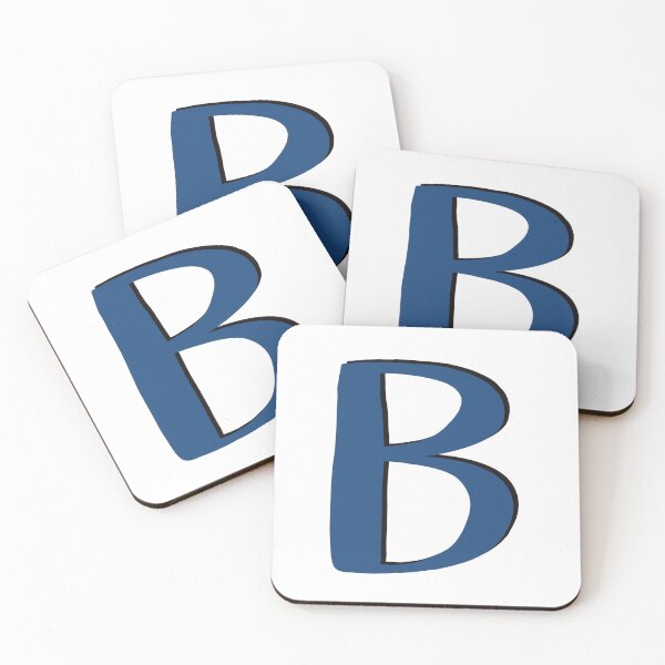 Item preview, Letter B Blue initial monogram alphabet B capital designed and sold by Antique-Gifts.