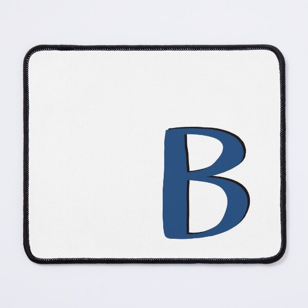 Item preview, Letter B Blue initial monogram alphabet B capital designed and sold by Antique-Gifts.