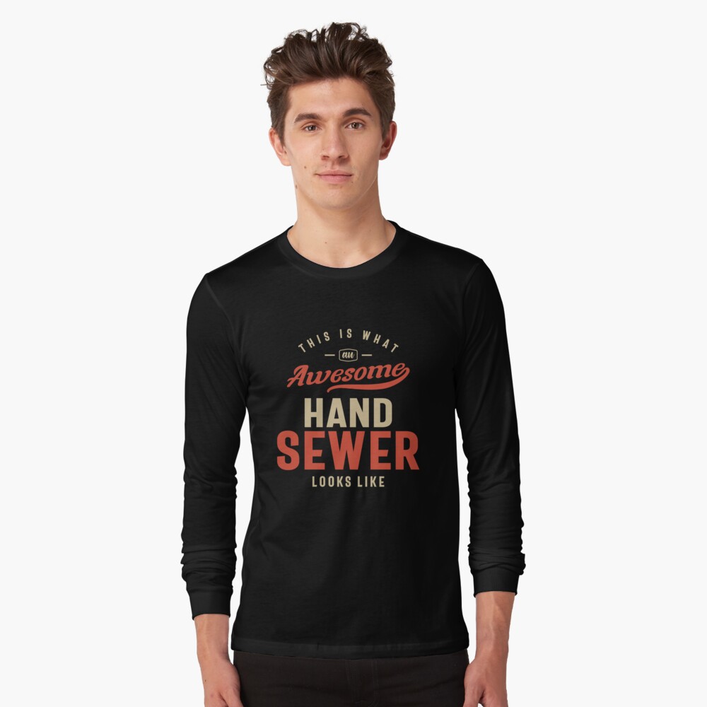 Funny Awesome Hand Sewer Job Occupation Poster for Sale by