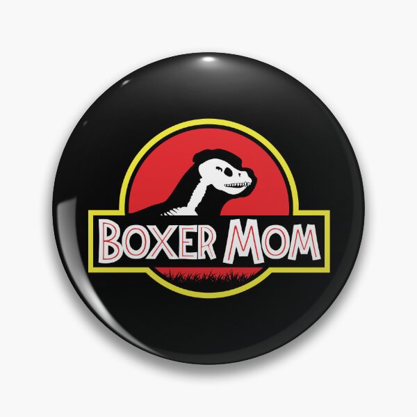Artikelvorschau, (Für dunklen Hintergrund) Jurassic Boxer Dog Mom entworfen und verkauft von More Cute Dogs.