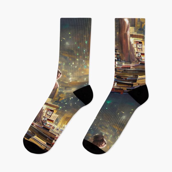 Item preview, Starry Night Library | National library week | literacy week designed and sold by PsychicLove.