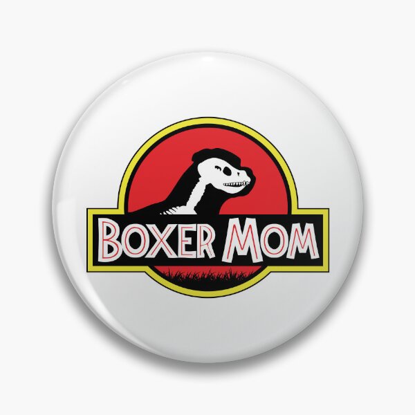 Artikelvorschau, (Für hellen Hintergrund) Jurassic Boxer Dog Mom entworfen und verkauft von More Cute Dogs.