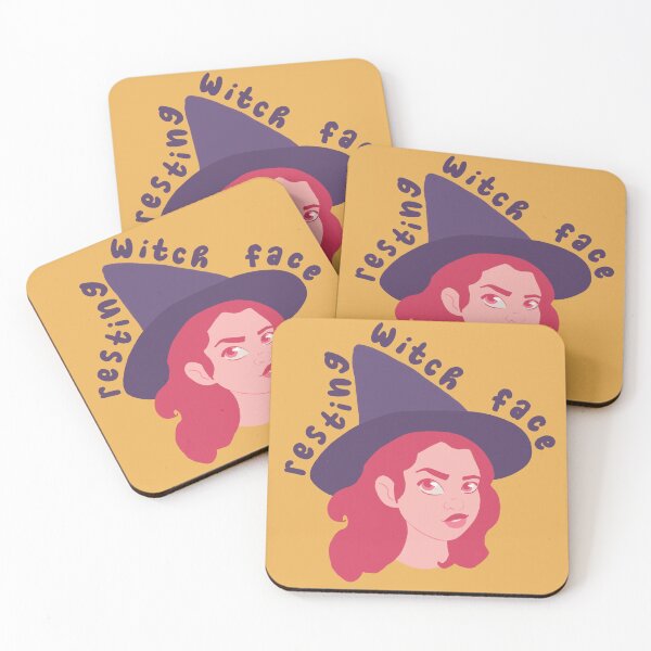 Item preview, Resting witch face designed and sold by scribbli.