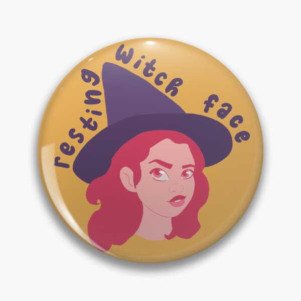 Item preview, Resting witch face designed and sold by scribbli.