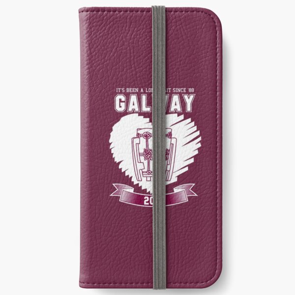All Ireland Hurling Champions: Galway (Maroon/White) iPhone Wallet