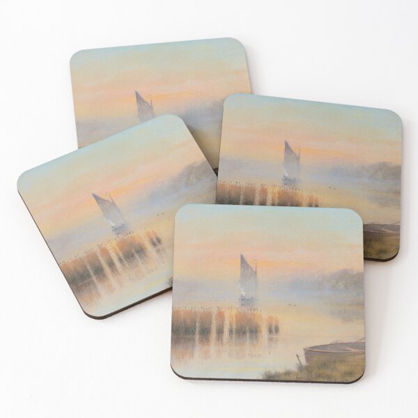 Item preview, Early Morning on the River Bure at Horning designed and sold by Norfolk Broads Art.