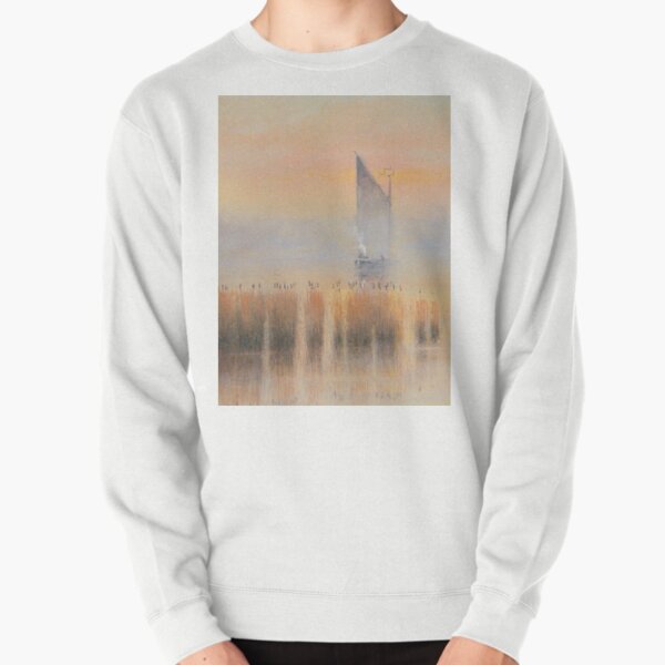 Early Morning on the River Bure at Horning Pullover Sweatshirt