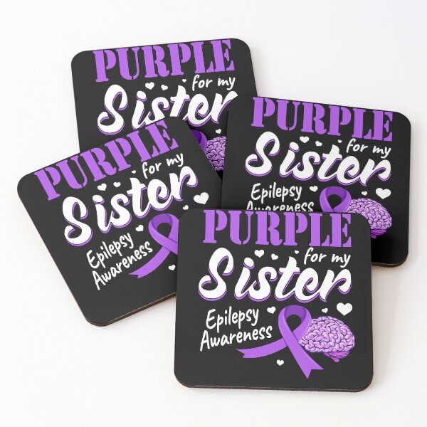 Item preview, Epilepsy Awareness For My Sister Purple Ribbon designed and sold by Darly-Walker.