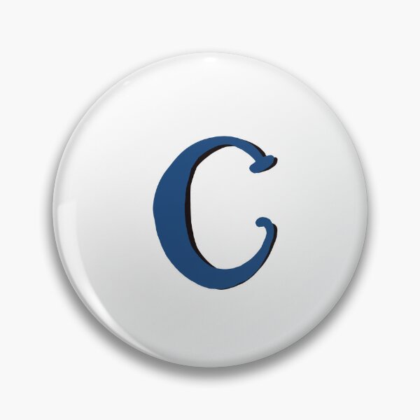 Item preview, Letter C Blue initial monogram alphabet capital C  designed and sold by Antique-Gifts.
