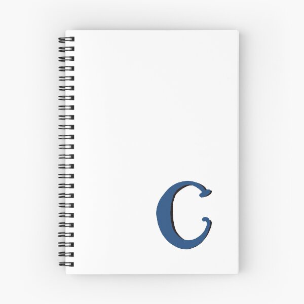 Item preview, Letter C Blue initial monogram alphabet capital C  designed and sold by Antique-Gifts.
