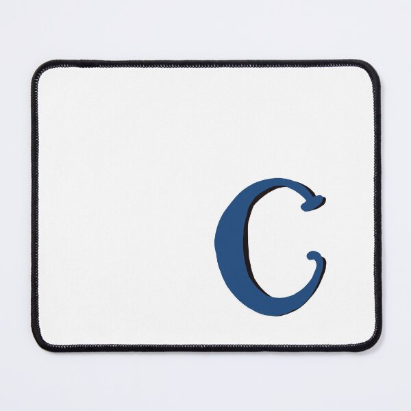 Item preview, Letter C Blue initial monogram alphabet capital C  designed and sold by Antique-Gifts.