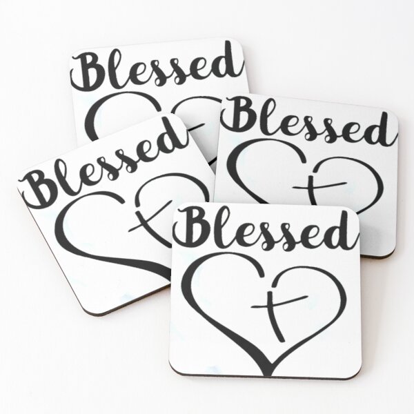 Item preview, Blessed Heart with Cross in center designed and sold by Rowena Jones.