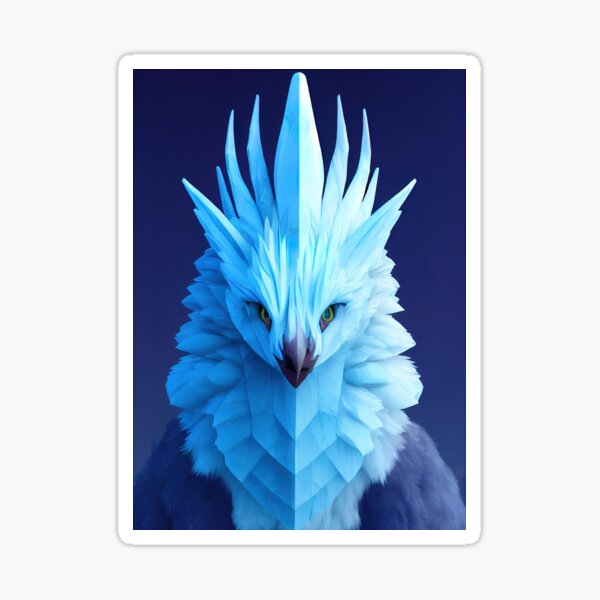 Aperçu de l'œuvre Griffon de glace - Midjourney créée et vendue par AI1artist.