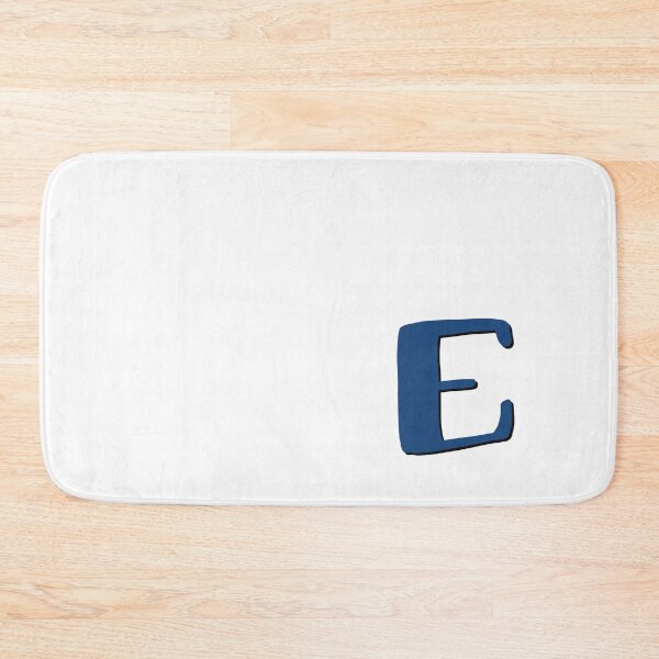 Item preview, Letter E initial monogram alphabet capital E in blue designed and sold by Antique-Gifts.