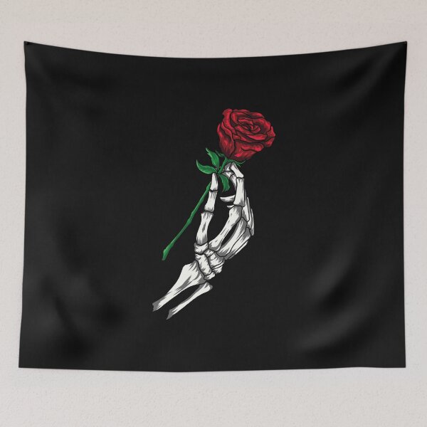 Item preview, Skeleton Hand Holding Red Rose designed and sold by SamirElh77.
