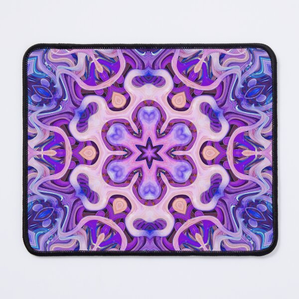 Item preview, Boho Vibes Abstract Mandala Maximalism Hippie Style Eclectic Mix of Pink Purple Blue Lilac 1 of 16 designed and sold by Beachy.