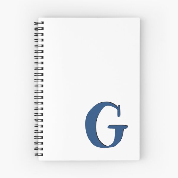 Item preview, Letter G initial monogram alphabet capital G in blue designed and sold by Antique-Gifts.