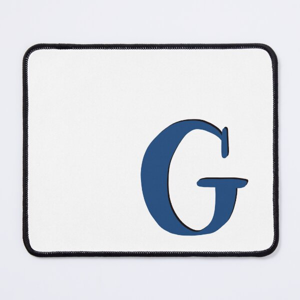 Item preview, Letter G initial monogram alphabet capital G in blue designed and sold by Antique-Gifts.