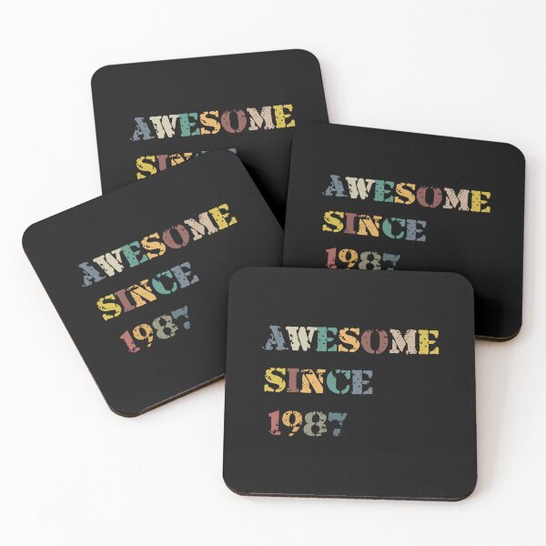 Item preview, Awesome since 1987, birthday 1987 designed and sold by NDN Digital Art.