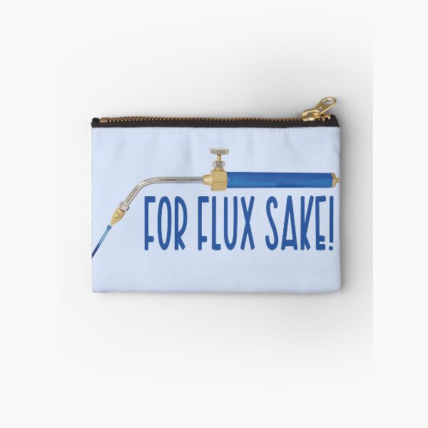 Item preview, For flux sake! blue jewelry torch soldering tools metalsmith humor meme t-shirt designed and sold by MetalicBabe.