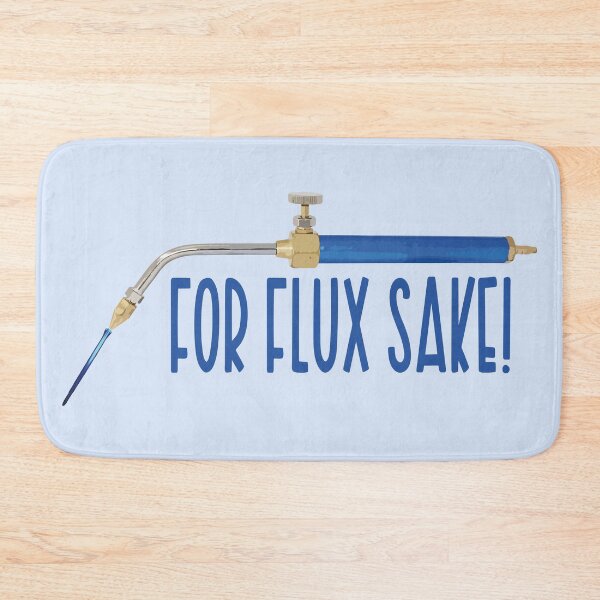 Item preview, For flux sake! blue jewelry torch soldering tools metalsmith humor meme t-shirt designed and sold by MetalicBabe.
