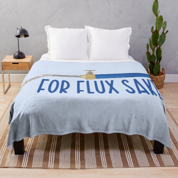 Item preview, For flux sake! blue jewelry torch soldering tools metalsmith humor meme t-shirt designed and sold by MetalicBabe.