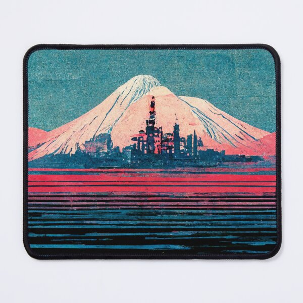 Item preview, Cyberpunk Space Utopia Ukiyo-e Japanese Retro Style designed and sold by knightsydesign.