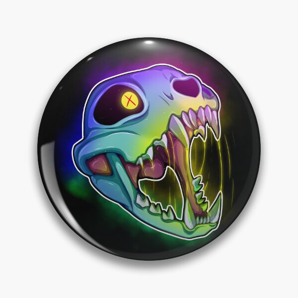 Item preview, Neon cat skull designed and sold by kibachyo.