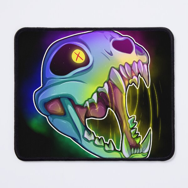 Item preview, Neon cat skull designed and sold by kibachyo.