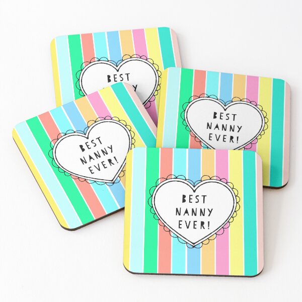 Item preview, Best Nanny Ever Heart On Stripes designed and sold by Adam Regester.